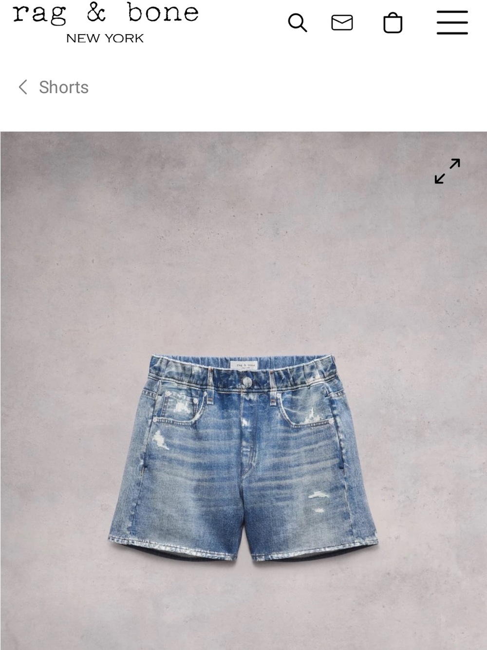 rag & bone Miramar shorts - cotton terry. Worn once